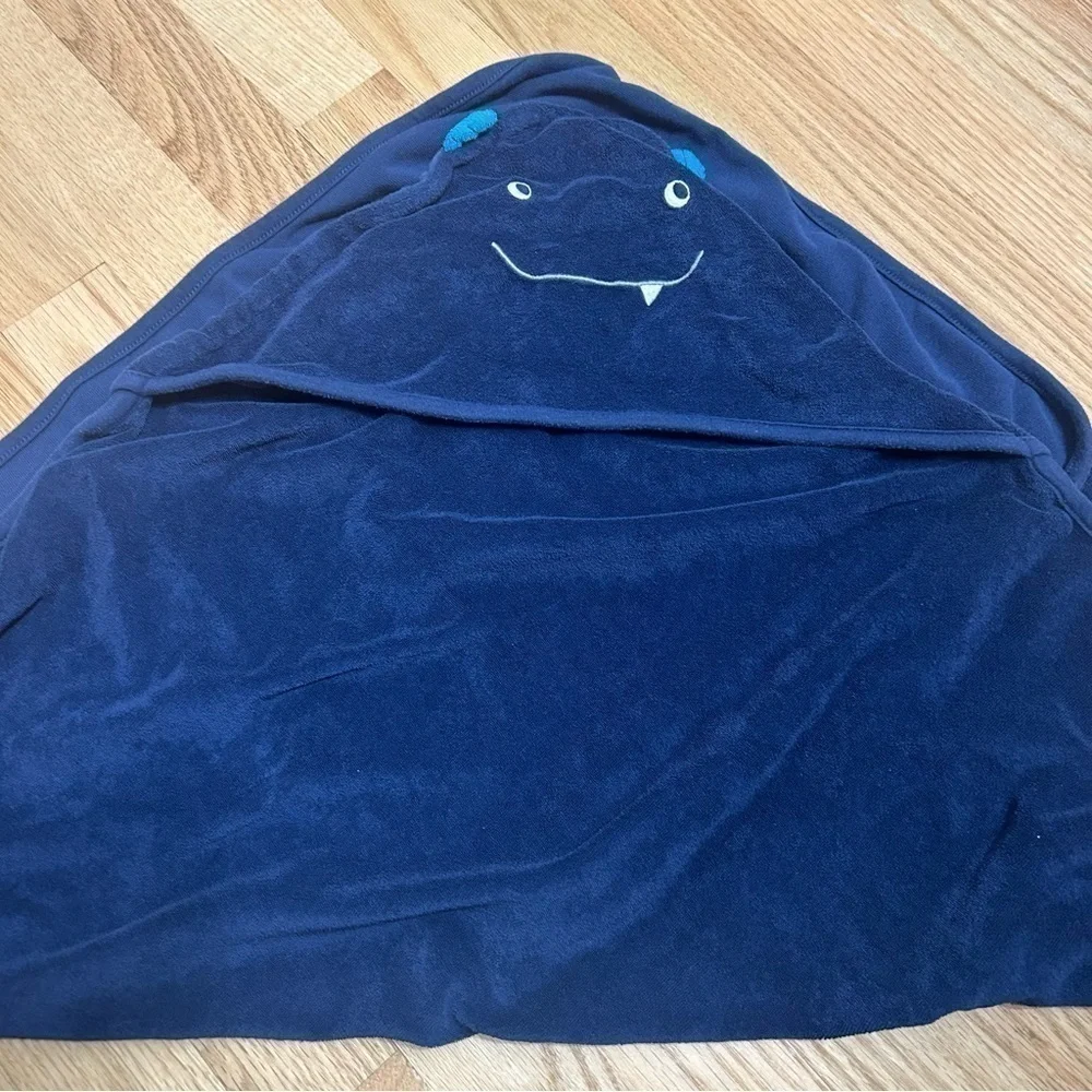 Baby Towel Bundle Hooded Monster Blue Duck Striped